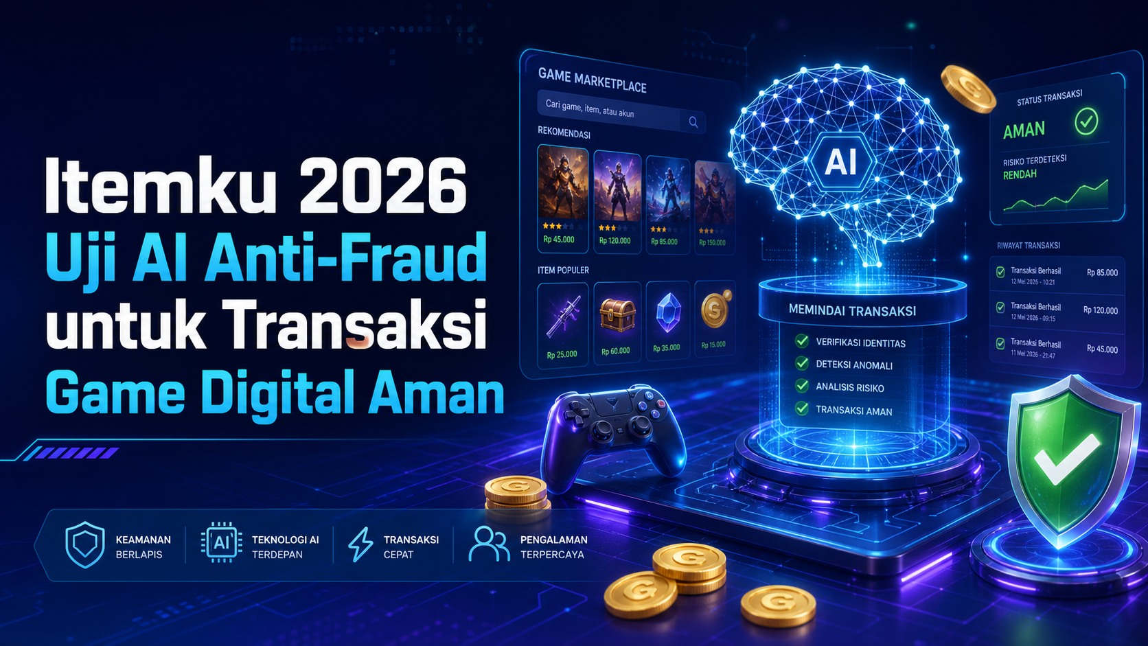 itemku - Itemku 2026 Uji AI Anti-Fraud untuk Transaksi Game Digital Aman