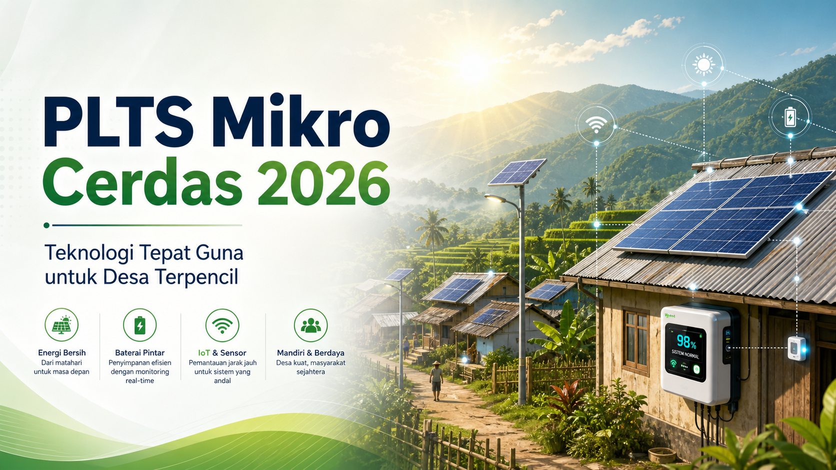 plts - PLTS Mikro Cerdas 2026: Teknologi Tepat Guna untuk Desa Terpencil