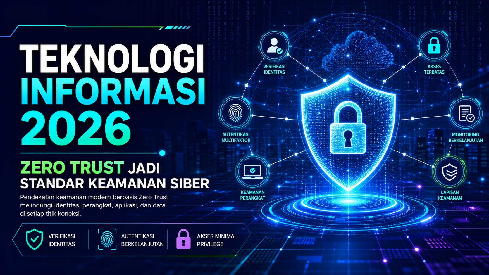 siber - Teknologi Informasi 2026: Zero Trust Jadi Standar Keamanan Siber