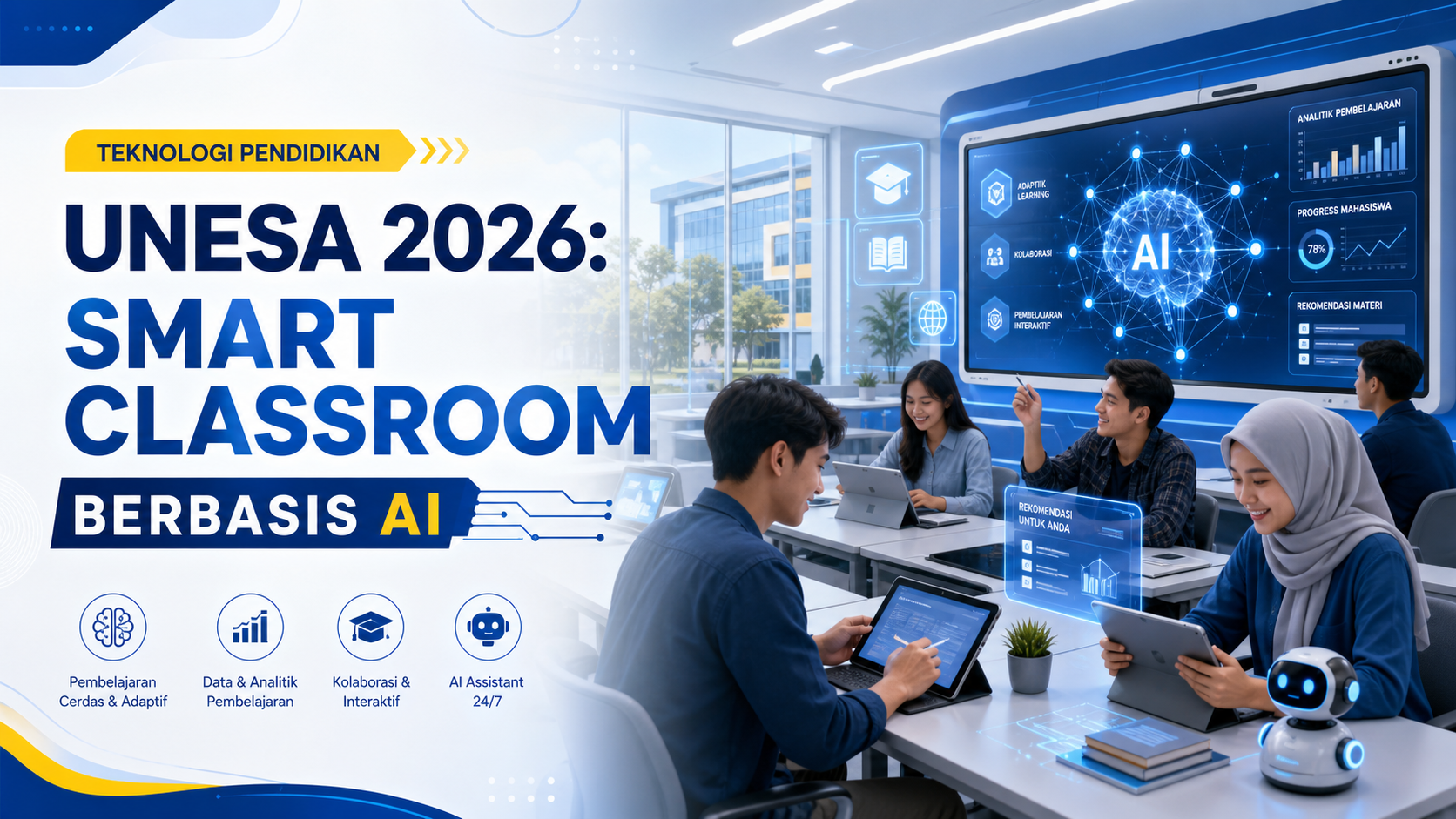 unesa - Teknologi Pendidikan Unesa 2026: Smart Classroom Berbasis AI