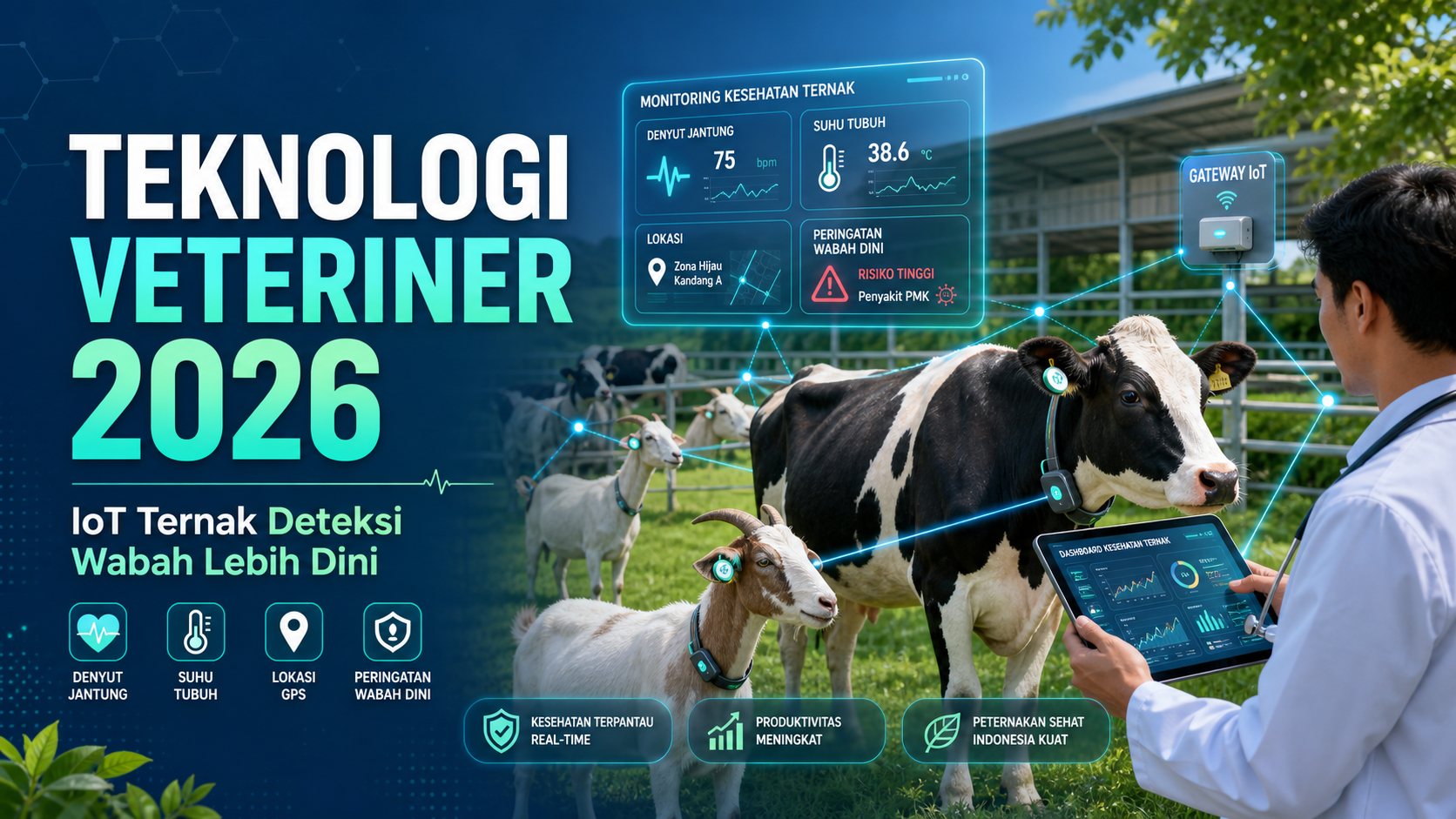 veteriner - Teknologi Veteriner 2026: IoT Ternak Deteksi Wabah Lebih Dini