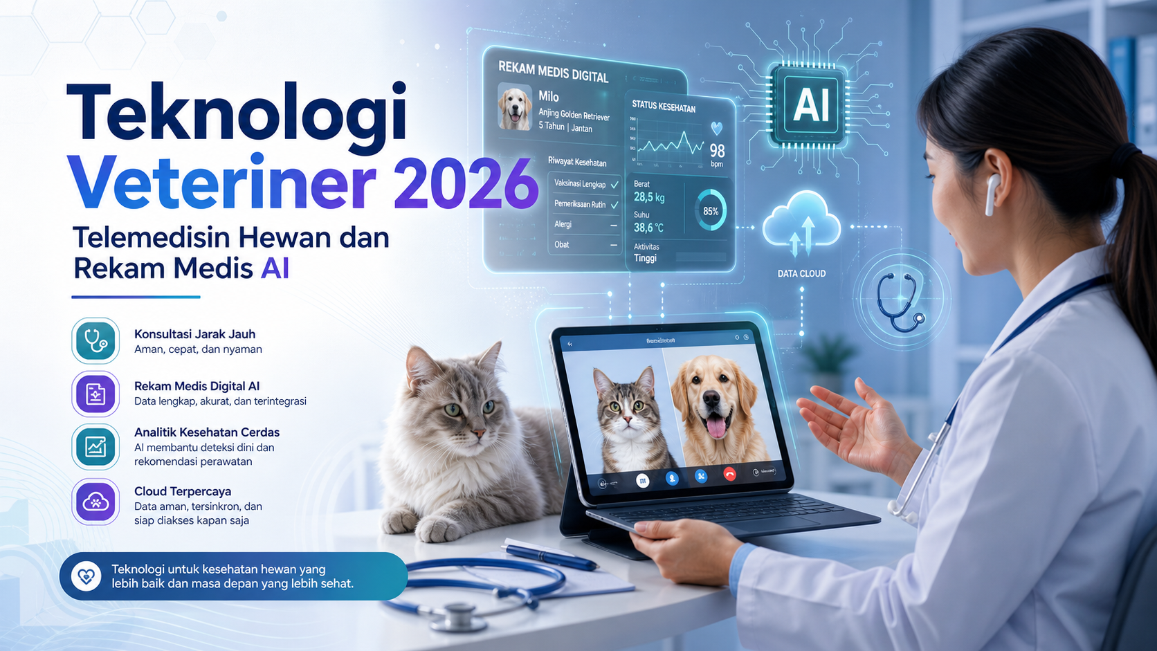 veteriner - Teknologi Veteriner 2026: Telemedisin Hewan dan Rekam Medis AI