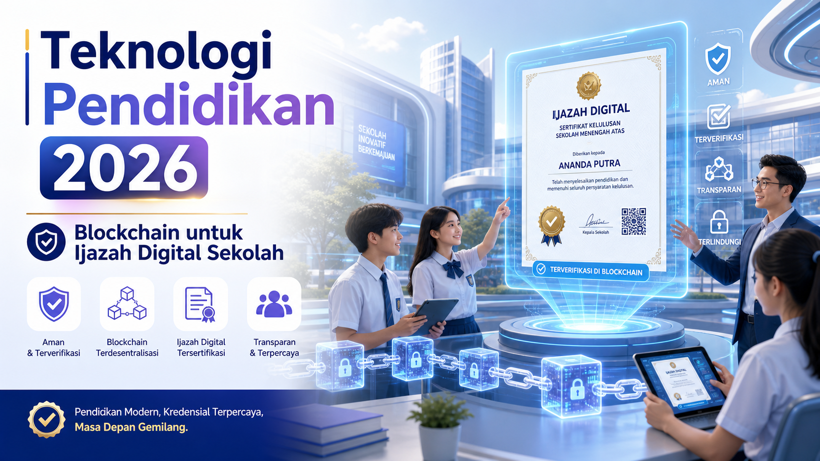 blockchain - Teknologi Pendidikan 2026: Blockchain untuk Ijazah Digital Sekolah