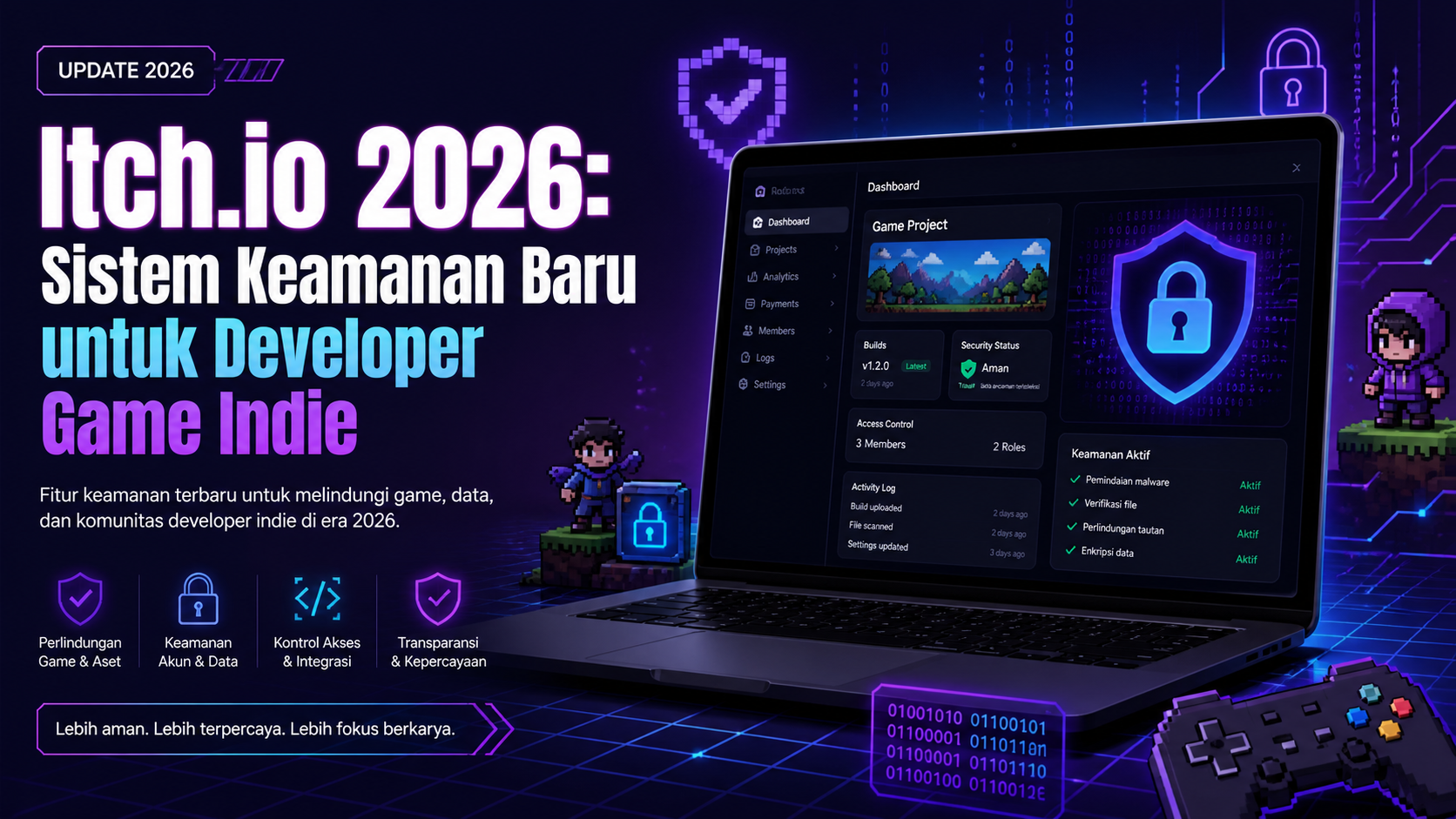 itchio - Itch.io 2026: Sistem Keamanan Baru untuk Developer Game Indie