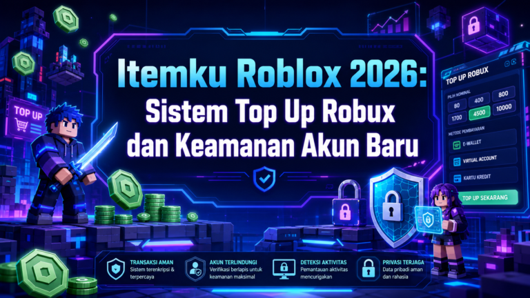 itemku - Itemku Roblox 2026: Sistem Top Up Robux dan Keamanan Akun Baru