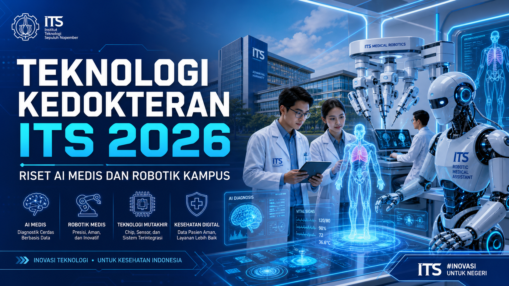 its - Teknologi Kedokteran ITS 2026: Riset AI Medis dan Robotik Kampus