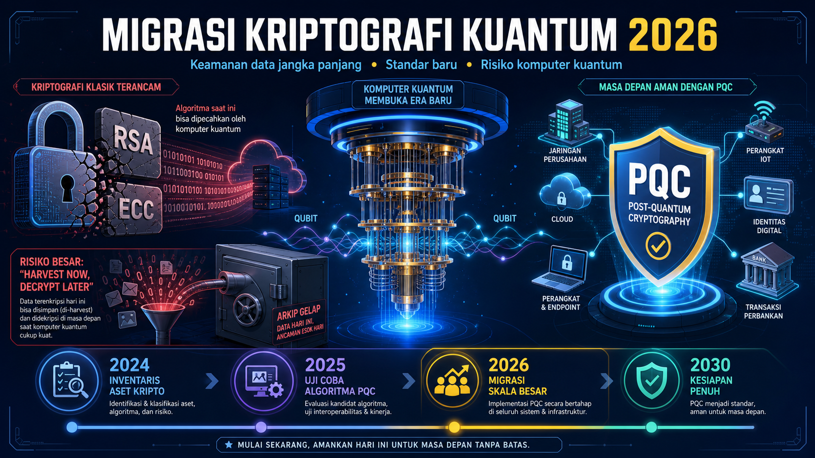 Mengapa Migrasi Kriptografi Kuantum Jadi Isu Besar pada 2026? - kriptografi