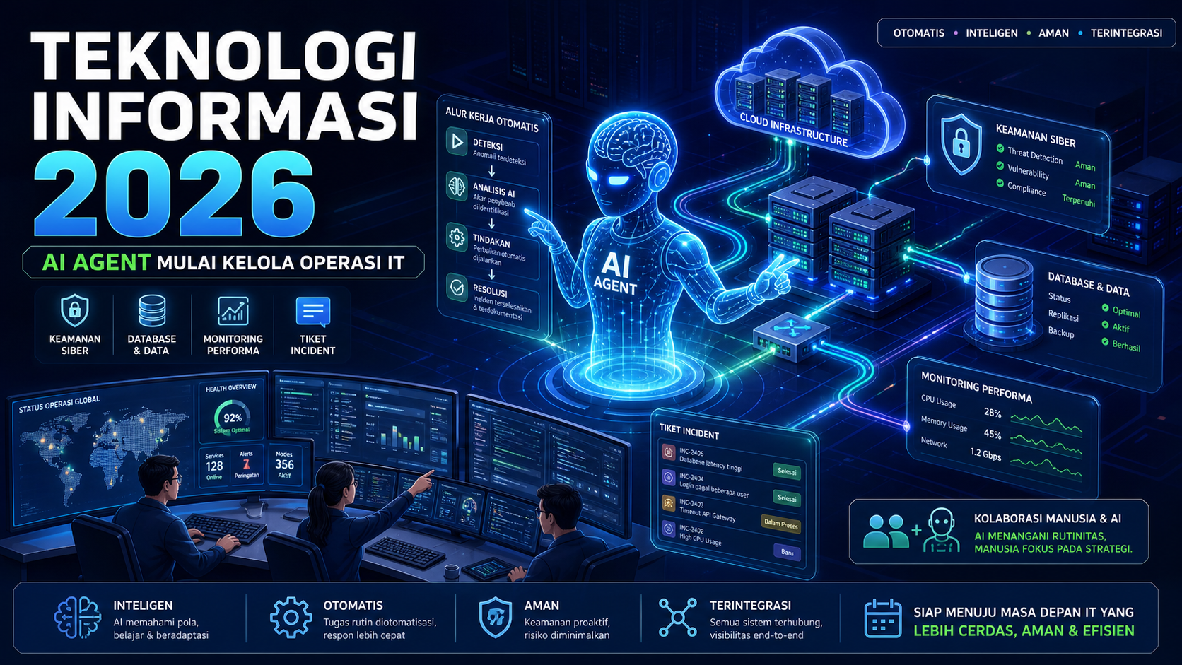 Teknologi Informasi 2026: AI Agent Mulai Kelola Operasi IT - ai