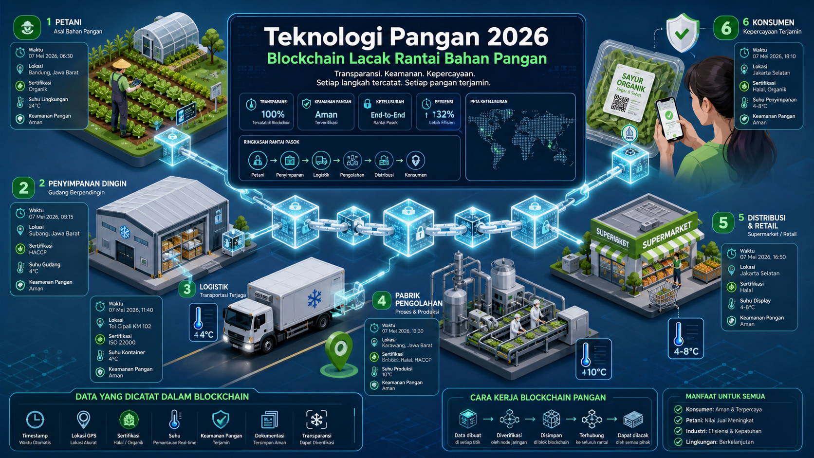 Teknologi Pangan 2026: Blockchain Lacak Rantai Bahan Pangan - pangan