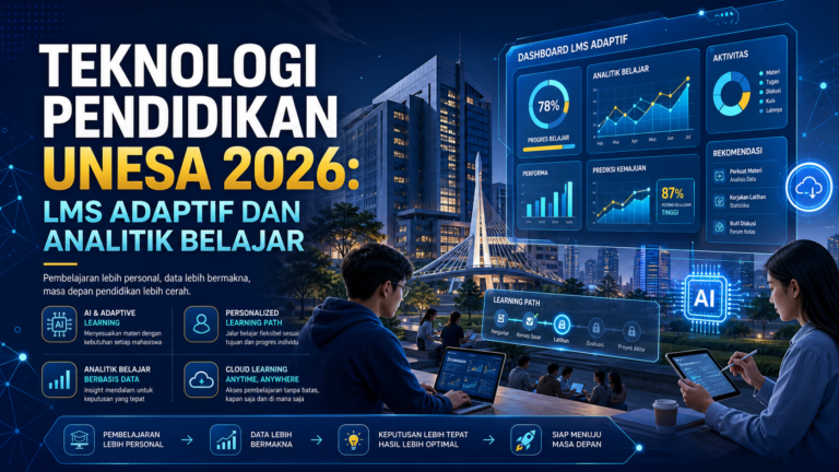 unesa - Teknologi Pendidikan Unesa 2026: LMS Adaptif dan Analitik Belajar