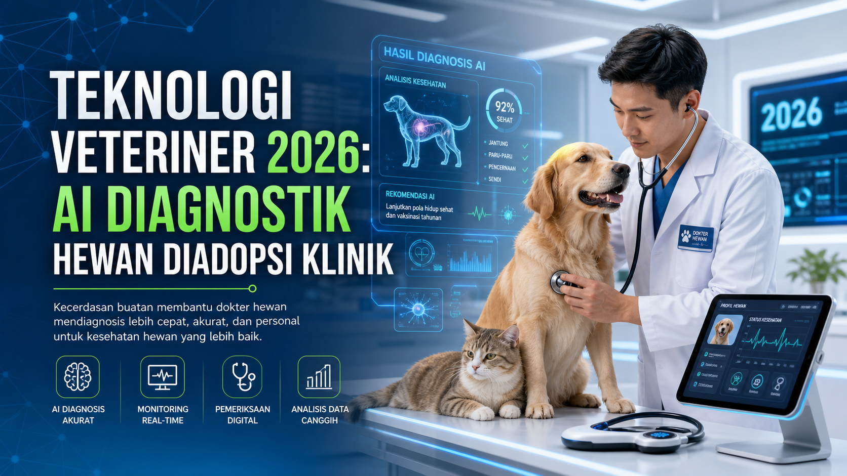 veteriner - Teknologi Veteriner 2026: AI Diagnostik Hewan Diadopsi Klinik