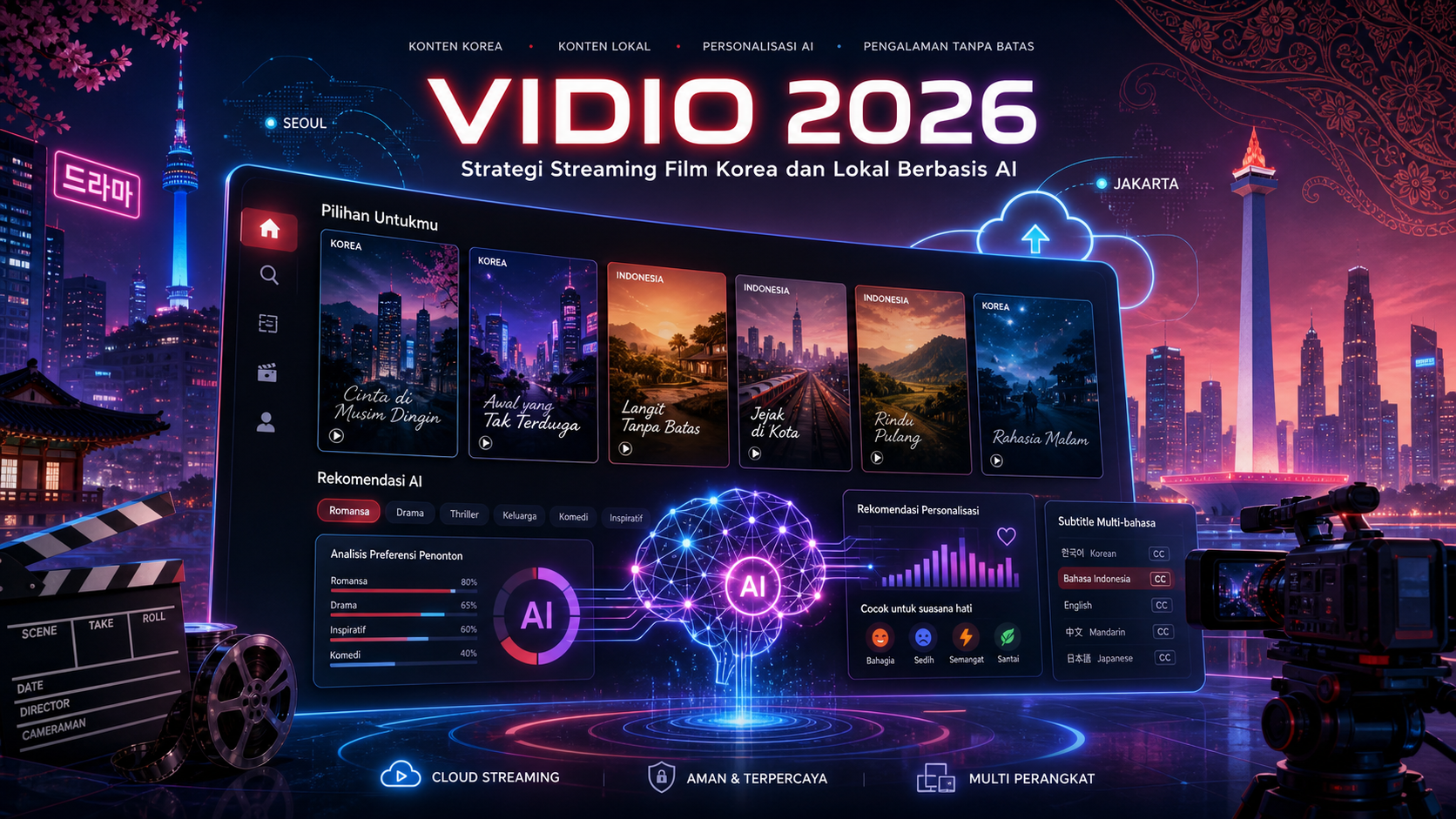 Vidio 2026: Strategi Streaming Film Korea dan Lokal Berbasis AI - vidio