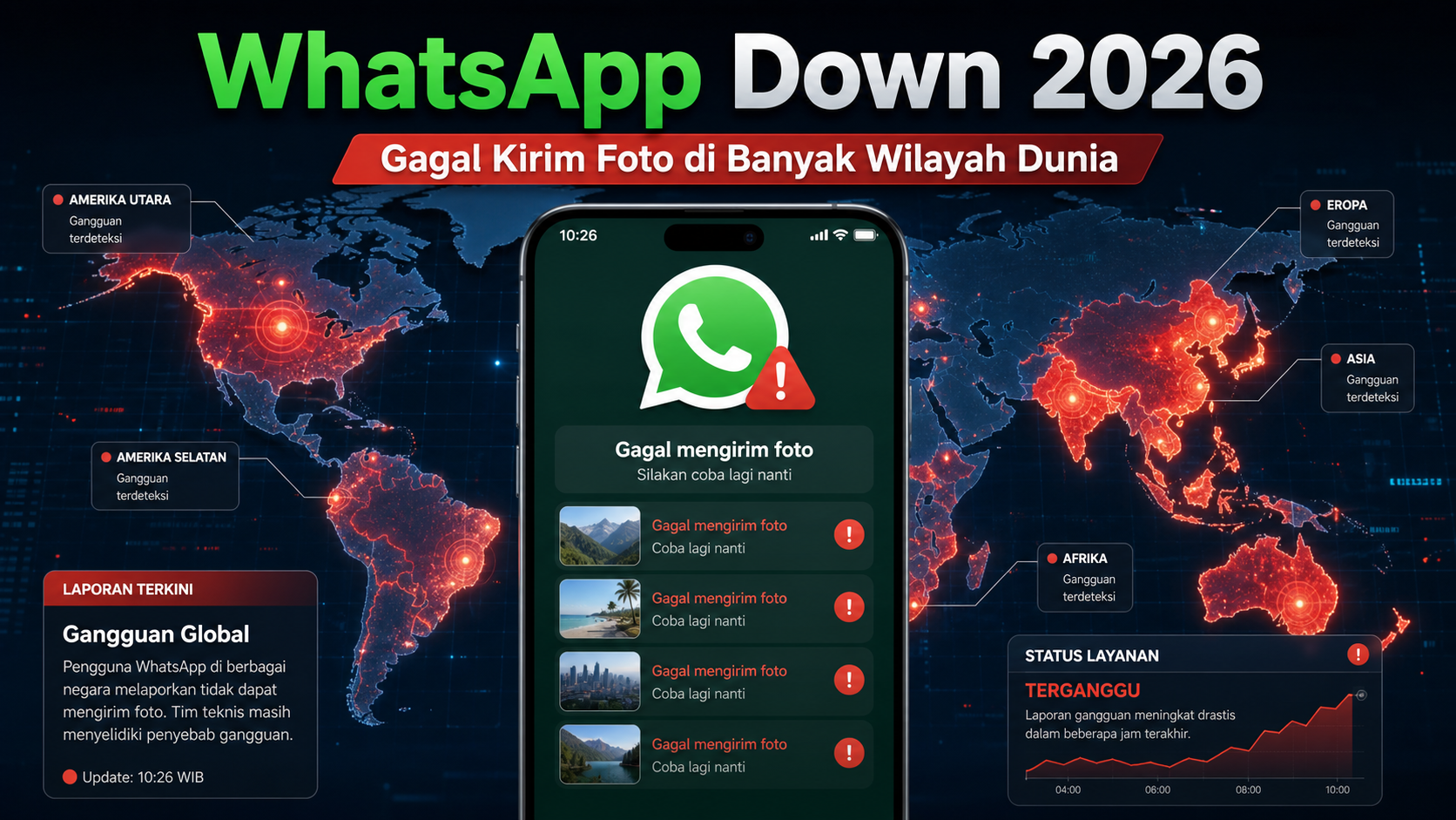 WhatsApp Down 2026: Gagal Kirim Foto di Banyak Wilayah Dunia - whatsapp